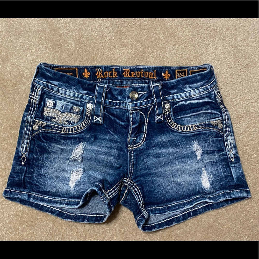 Rock Revival Jean shorts “Raven”